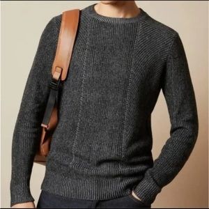 Ted Baker London Men's Mixme Pullover Ribbed Directional Knit Sweater